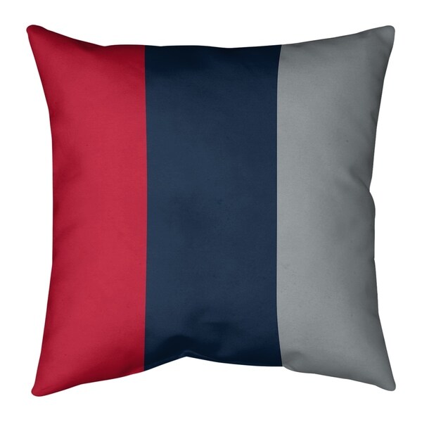 Tennessee Tennessee Red Football Stripes Pillow (w/Rmv Insert)-Spun Poly