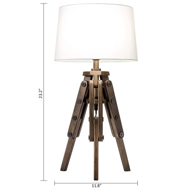 dividend Sandy personeel Modern Home Mariner Nautical Wooden Tripod Table Lamp - On Sale - Overstock  - 30288211