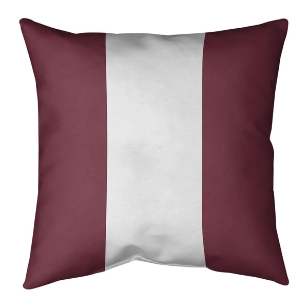 Washington Washington Football Stripes Pillow (w/Rmv Insert)-Spun Poly