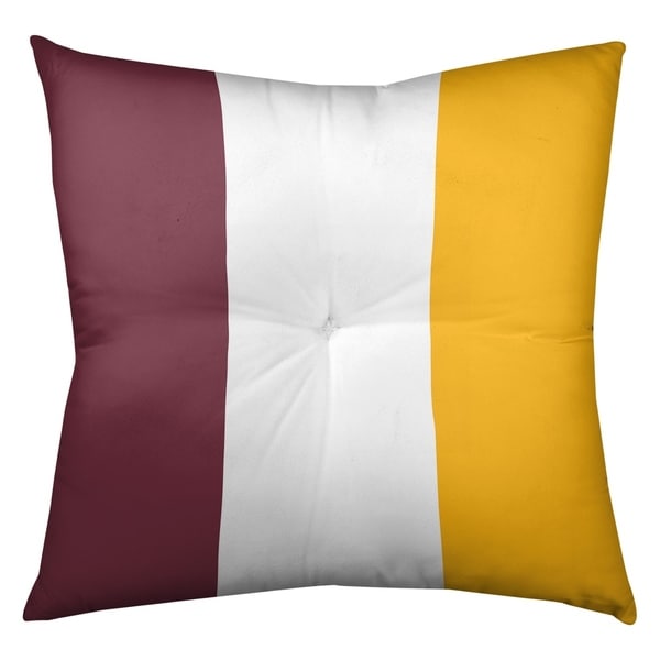 Washington Washington Football Stripes Floor Pillow - Square Tufted