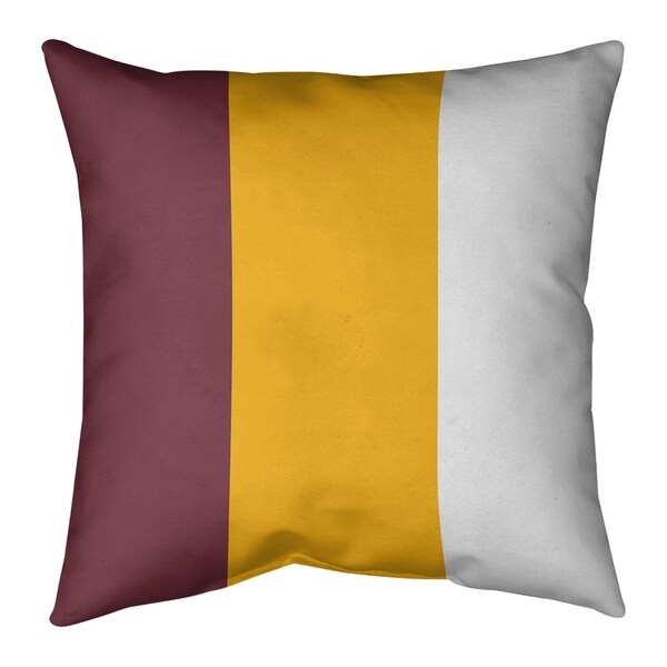 Washington Washington Football Stripes Pillow-Faux Linen