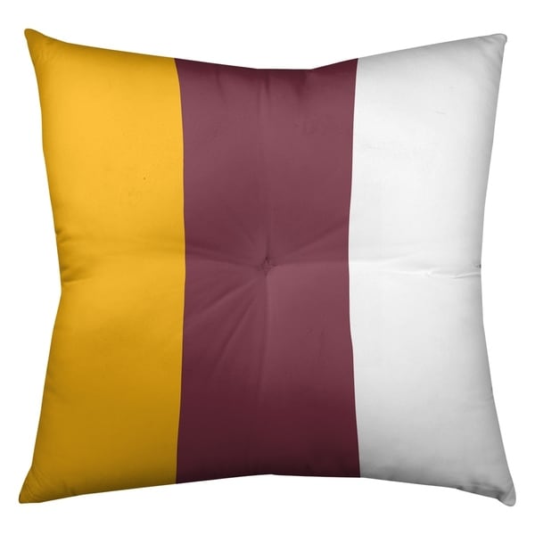 Washington Washington Football Stripes Floor Pillow - Square Tufted