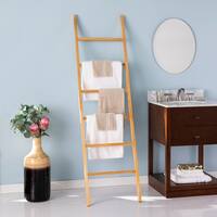 Porch & Den Blanston Freestanding Decorative Ladder Rack