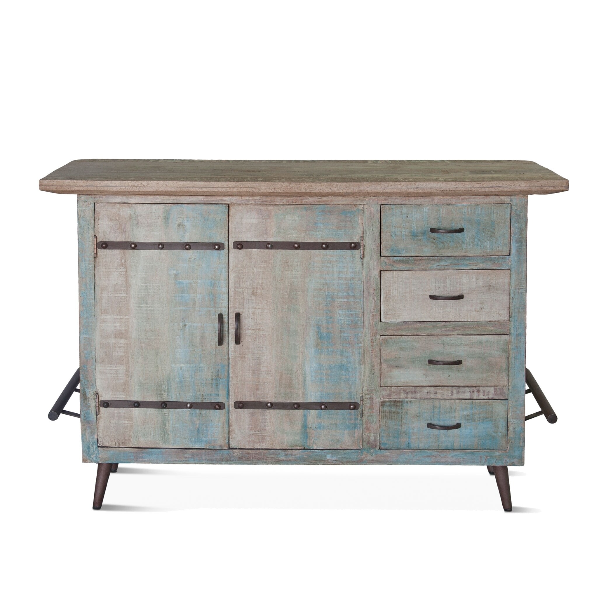 Shop Cordoba Vintage Reclaimed Teak Bar Overstock 30288378