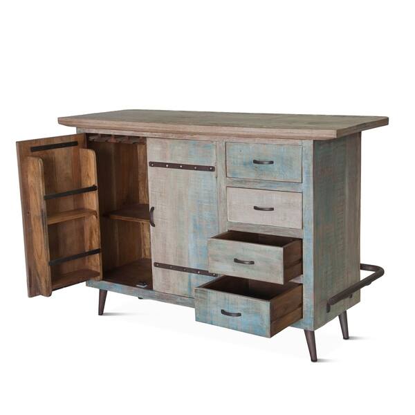 Shop Cordoba Vintage Reclaimed Teak Bar Overstock 30288378
