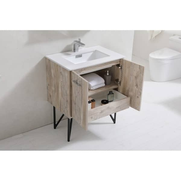 Shop Bosco 30 Modern Bathroom Vanity W Quartz Countertop Free