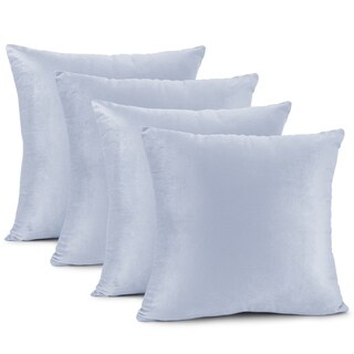 Bedding Solid Microfiber Soft Velvet Designer Royal Blue Pillow Sham 24x24