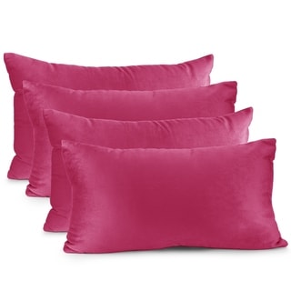 Nestl Bedding Solid Microfiber Soft Proud Clothing Maroon Throw Pillow