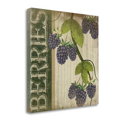"Berries" By Jennifer Pugh, Fine Art Giclee Print on Gallery Wrap Canvas, Ready to Hang