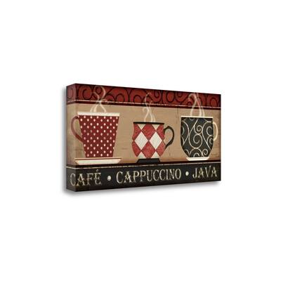 "Cappuccino Cafe" By Jennifer Pugh, Fine Art Giclee Print on Gallery Wrap Canvas, Ready to Hang