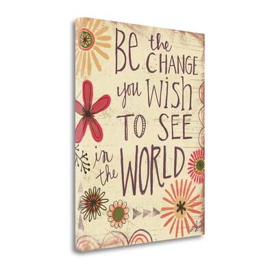 "Be The Change" By Katie Doucette, Fine Art Giclee Print on Gallery Wrap Canvas, Ready to Hang