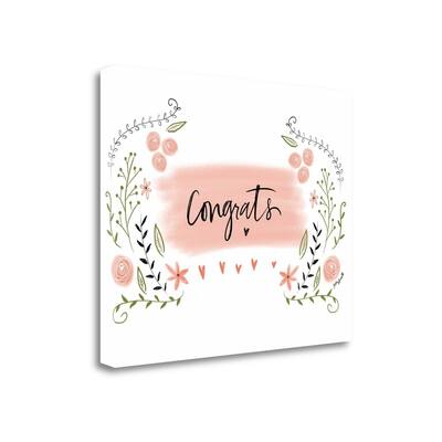 "Congrats" By Katie Doucette, Fine Art Giclee Print on Gallery Wrap Canvas, Ready to Hang