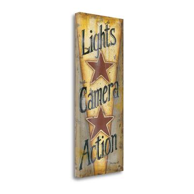"Lights - Camera - Action" By Kim Lewis, Giclee Print on Gallery Wrap Canvas