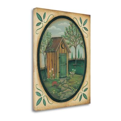 "His Outhouse" By Kim Lewis, Fine Art Giclee Print on Gallery Wrap Canvas, Ready to Hang