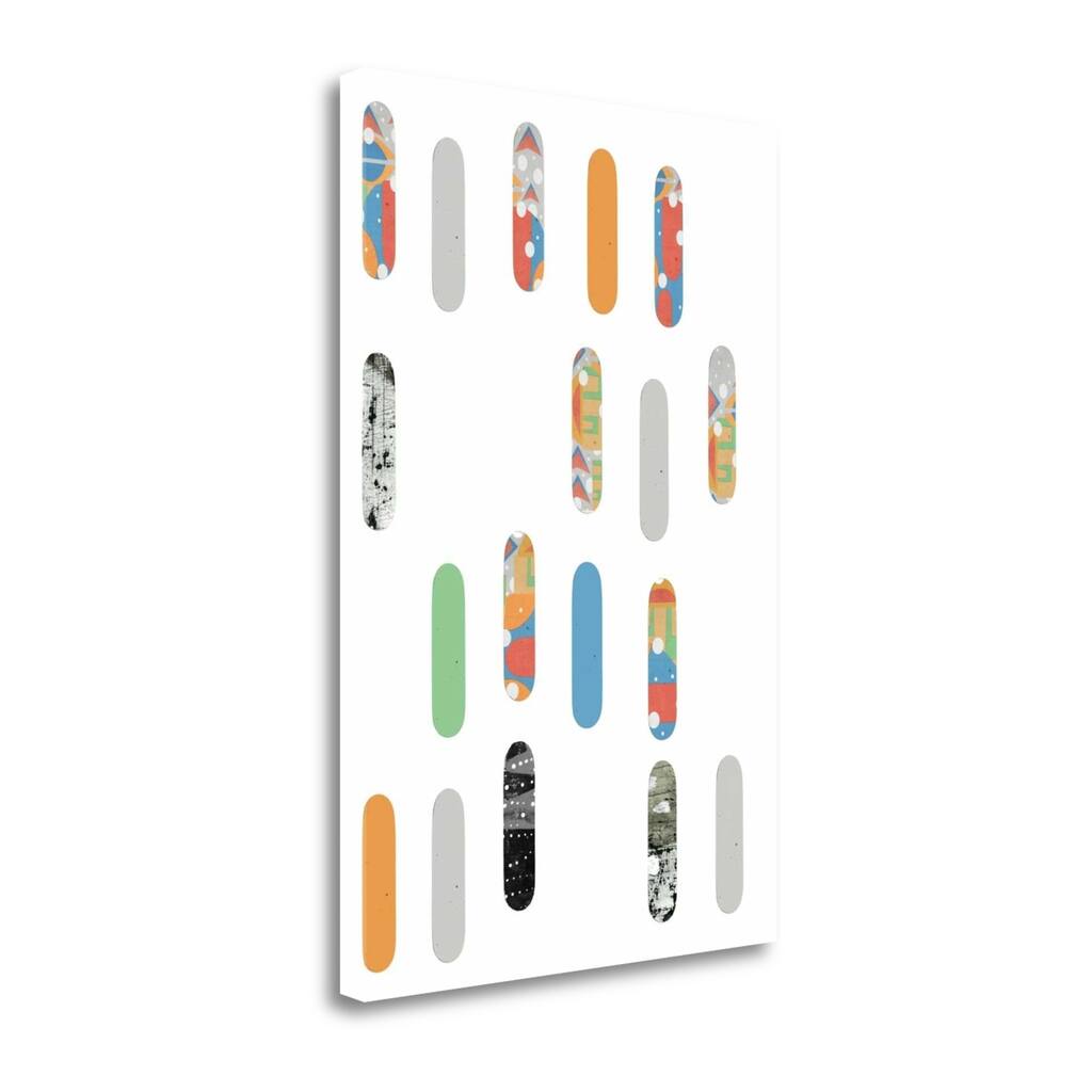 "Skateboards" By Sarah Ogren, Fine Art Giclee Print on Gallery Wrap Canvas, Ready to Hang