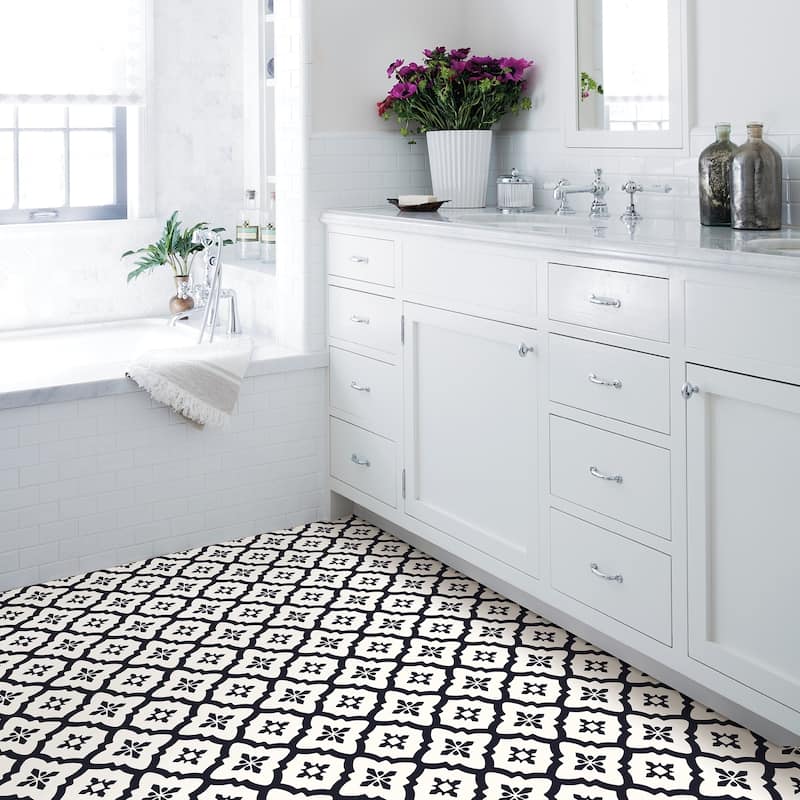 Madison, Peel & Stick Comet Floor Tiles