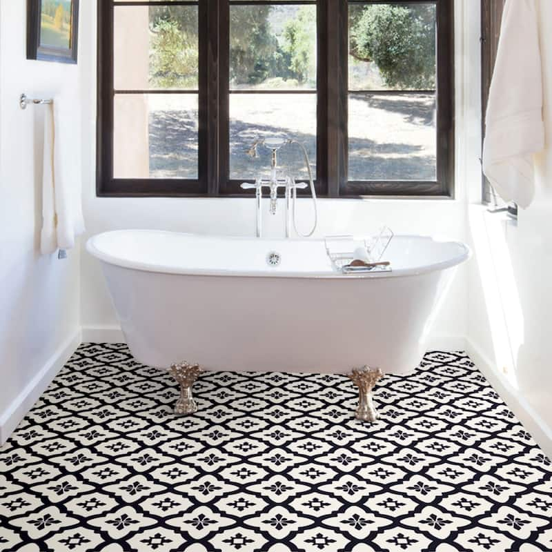 Madison, Peel & Stick Comet Floor Tiles