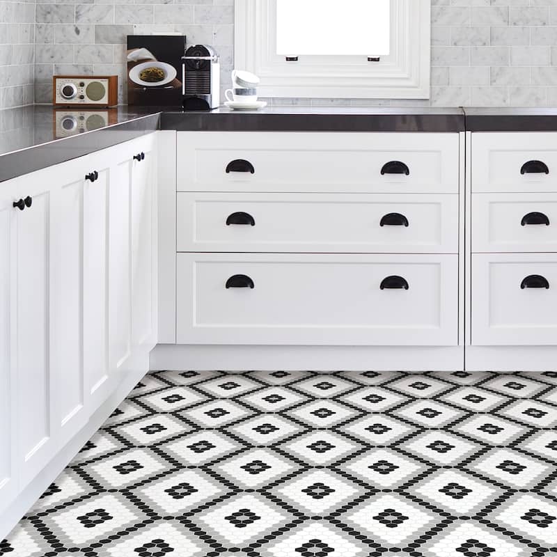 Grant, Peel & Stick Leyton Floor Tiles
