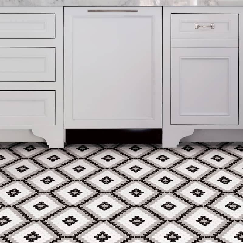 Grant, Peel & Stick Leyton Floor Tiles