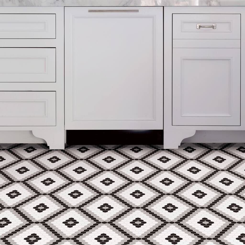 Grant, Peel & Stick Leyton Floor Tiles