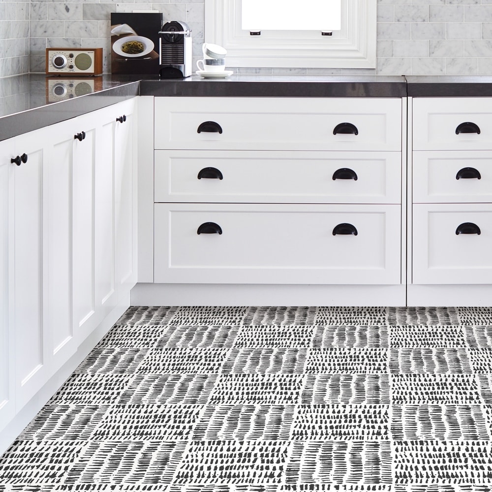 Black And White Vinyl Flooring