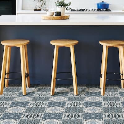 Hayes, Peel & Stick Myriad Floor Tiles