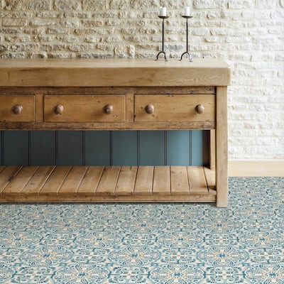 Jefferson, Peel & Stick Fontaine Floor Tiles