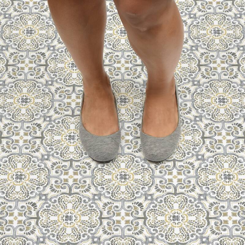 Buchanan, Peel & Stick Antico Floor Tiles