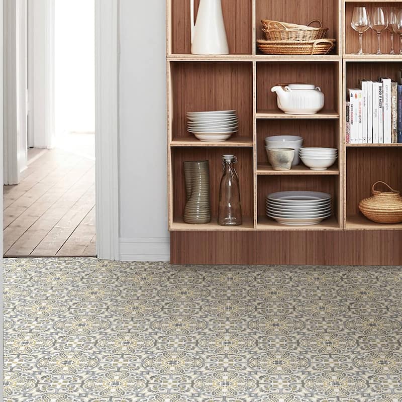 Buchanan, Peel & Stick Antico Floor Tiles