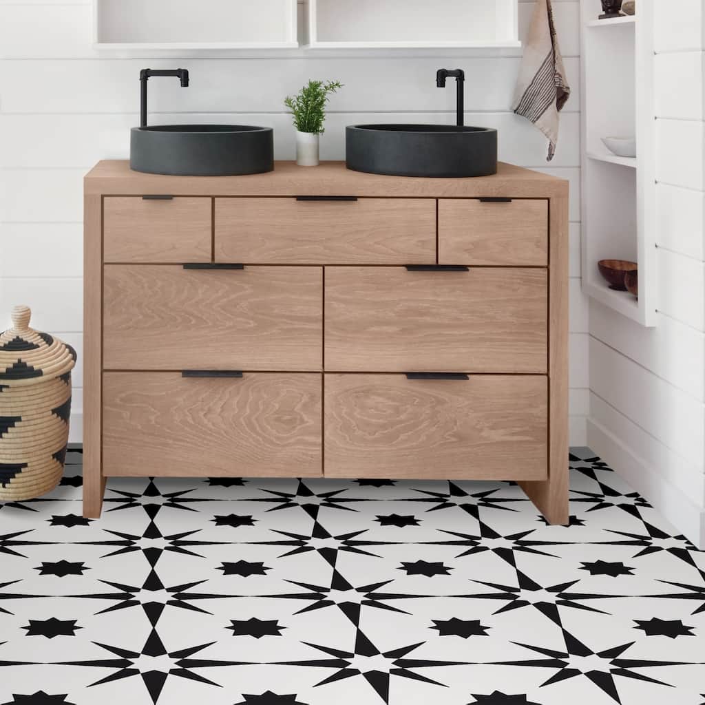 Lincoln, Peel & Stick Altair Floor Tiles