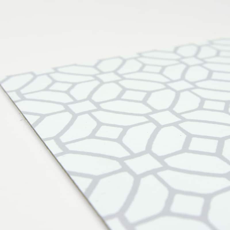 Pierce, Peel & Stick Lattice Floor Tiles