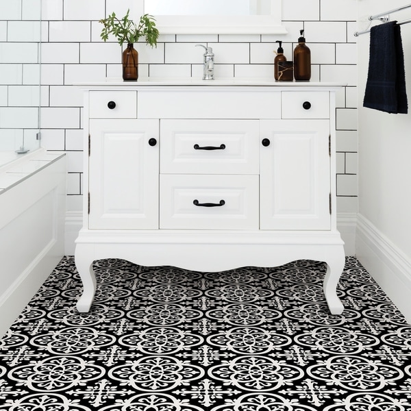 bathroom peel and stick floor tiles
