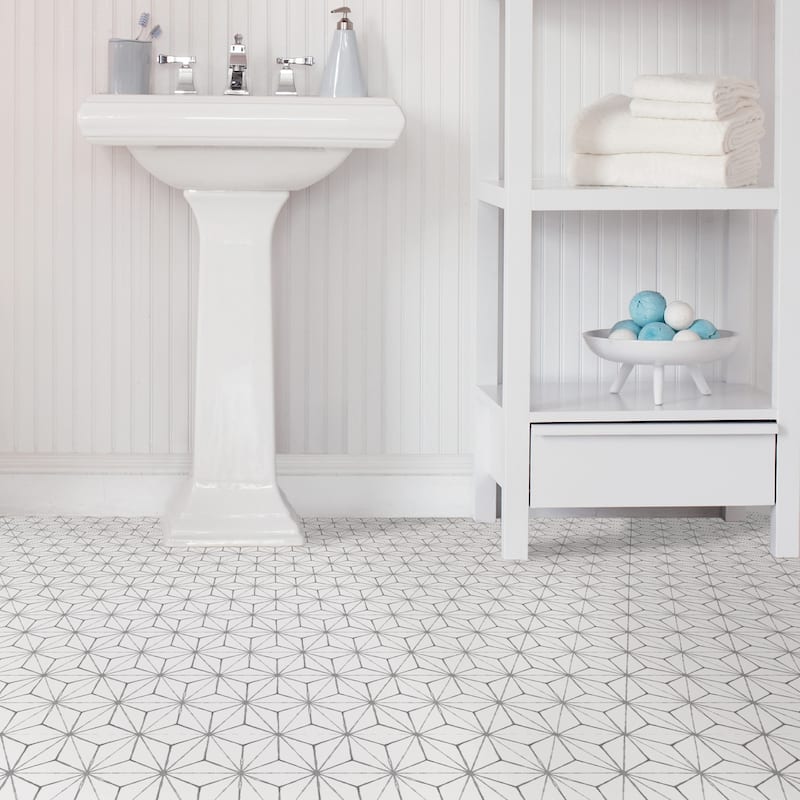 Monroe, Peel & Stick Kikko Floor Tiles
