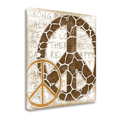 "Peace Giraffe" By Jennifer Pugh, Fine Art Giclee Print on Gallery Wrap Canvas, Ready to Hang