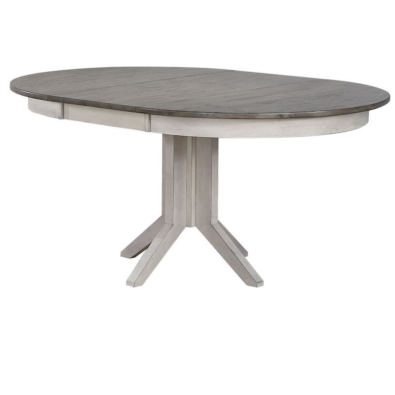The Gray Barn Avalon 7-piece Contemporary Dining Set in Stormy White and Ash