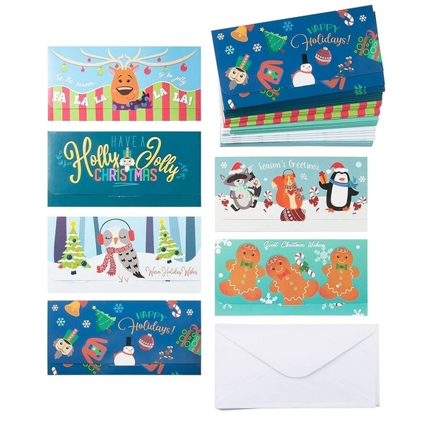 36-Pack Christmas Card Xmas Money and Gift Card Holder 6 ...