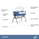 preview thumbnail 2 of 0, Dream On Me Lotus Bassinet & Bedside Sleeper in Blue