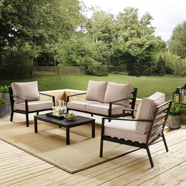 Black outdoor 2025 seating set