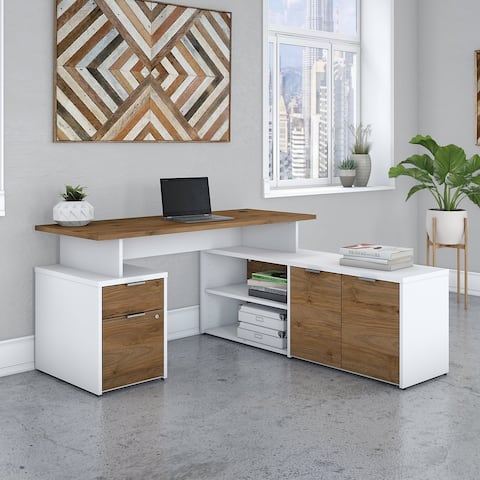 Jamestown 60W L Shaped Desk with Drawers by Bush Business Furniture