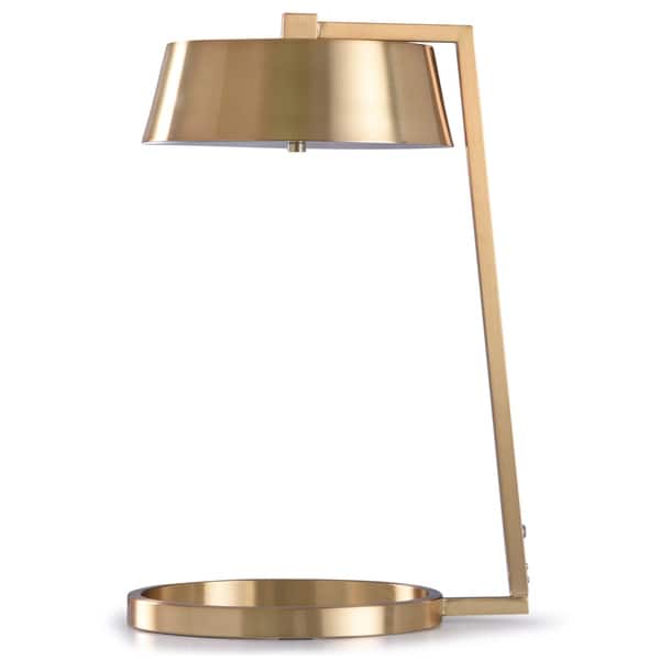 Soft Gold Round Base Table Lamp With Hanging Metal Table Lamp With Hanging Gold Metal