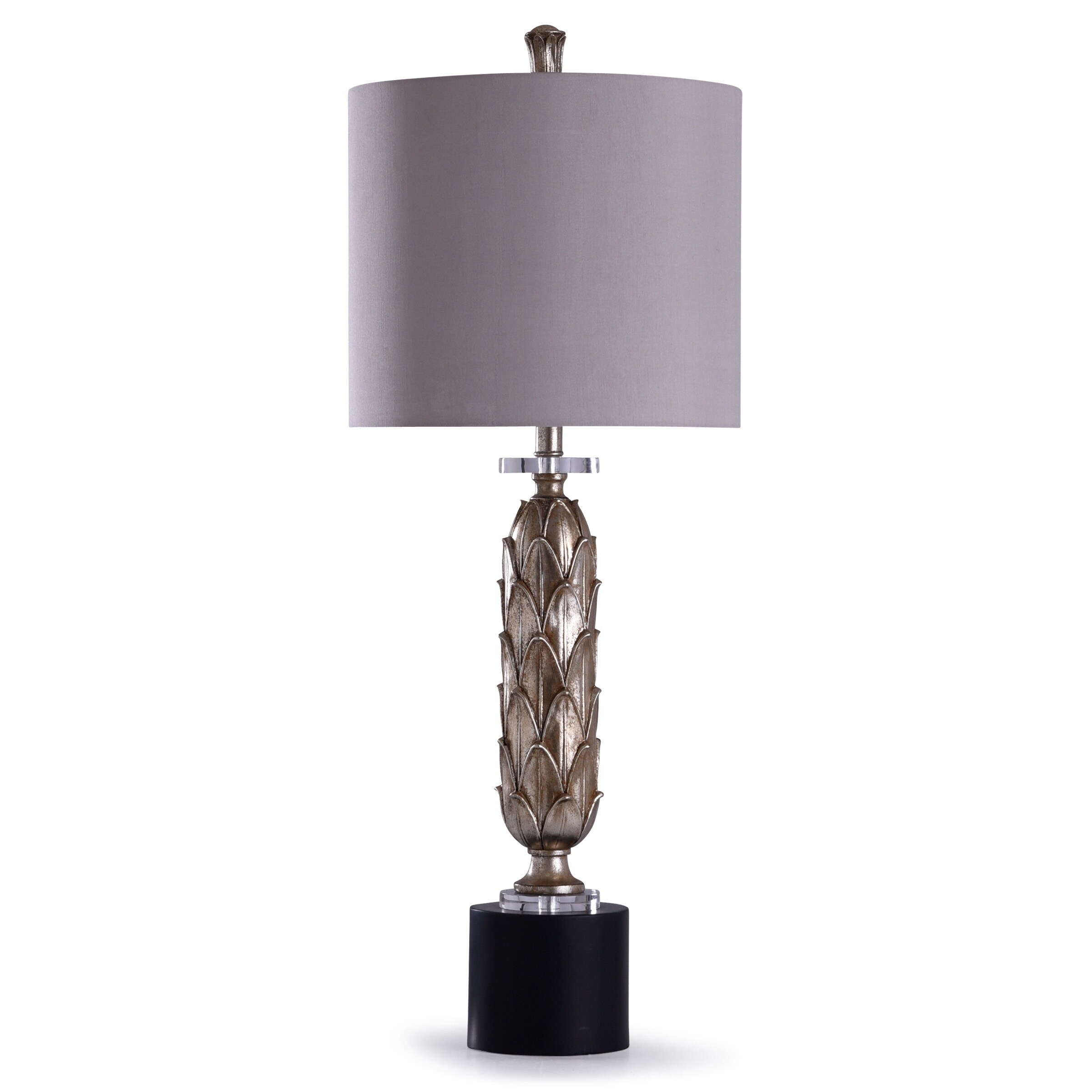 acrylic and gold lamp