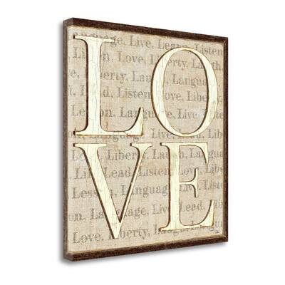 "L Is For Love" By Pela, Fine Art Giclee Print on Gallery Wrap Canvas, Ready to Hang