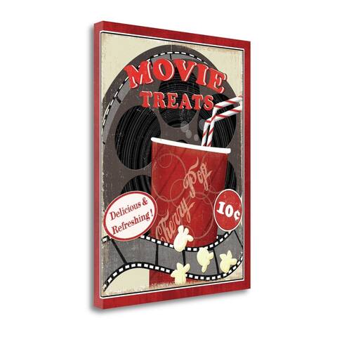 "At The Movies II" By Veronique Charron, Giclee Print on Gallery Wrap Canvas