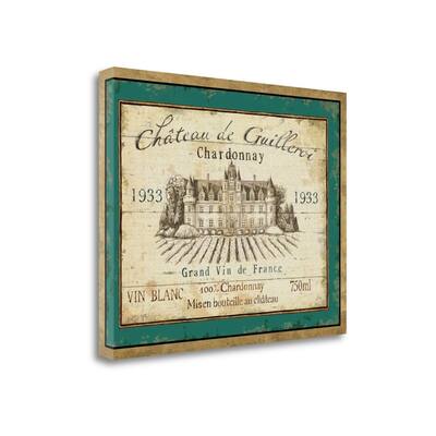 "French Wine Label IV" By Daphne Brissonnet, Giclee Print on Gallery Wrap Canvas