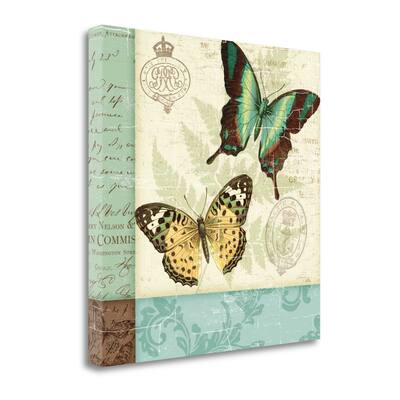 "Butterfly Patchwork I" By Pela Studio, Fine Art Giclee Print on Gallery Wrap Canvas, Ready to Hang