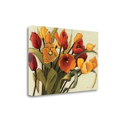 "Tulip Time" By Shirley Novak, Fine Art Giclee Print on Gallery Wrap Canvas, Ready to Hang