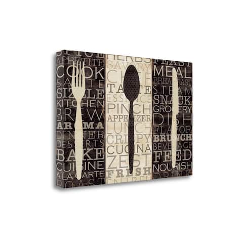 "Kitchen Words Trio" By Pela Studio, Fine Art Giclee Print on Gallery Wrap Canvas, Ready to Hang