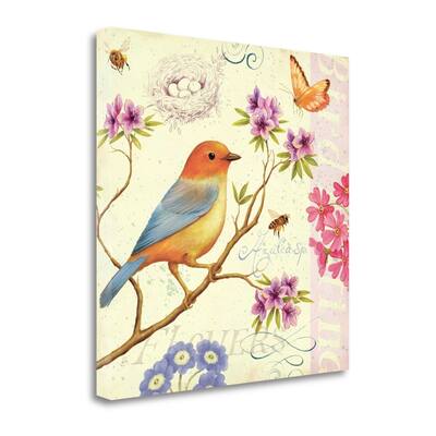 "Birds And Bees II" By Daphne Brissonnet, Giclee Print on Gallery Wrap Canvas