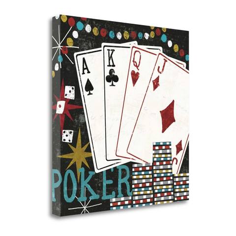 "Vegas - Cards" By Michael Mullan, Fine Art Giclee Print on Gallery Wrap Canvas, Ready to Hang