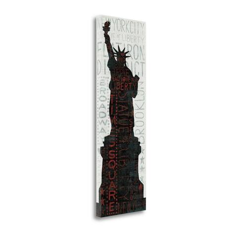 "Statue Of Liberty - Red" By Michael Mullan, Giclee Print on Gallery Wrap Canvas